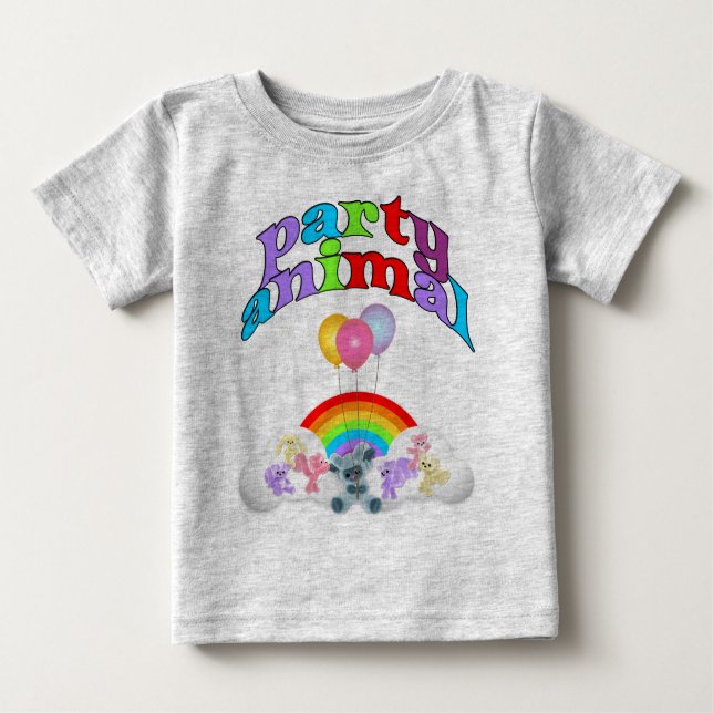Camiseta De Bebé Fiesta Animal Fun (Anverso)