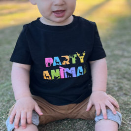 Camiseta De Bebé Fiesta Animal Zoo Safari Birthday Party