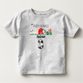 Camiseta De Bebé Fiesta Animales 3er cumpleaños Granja Animal Cumpl