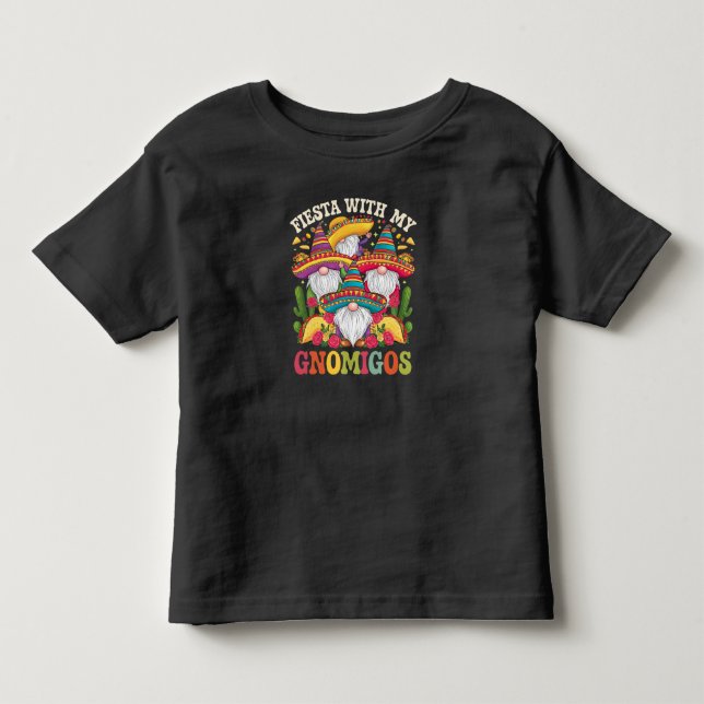 Camiseta De Bebé Fiesta Con Mis Gnomigos Gnome Cinco De Mayo (Anverso)