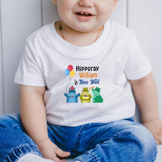 Camiseta De Bebé Fiesta Cute Cumpleaños Hippo (Subido por el creador)