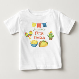 Camiseta De Bebé Fiesta de Acuarela Cumpleaños Uno