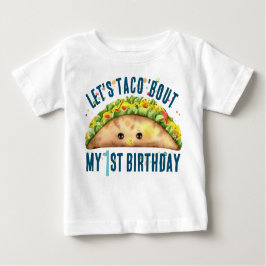 Camiseta De Bebé Fiesta de acuarela divertida vamos a TACO mi prime