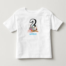 Camiseta De Bebé Fiesta de Animales - Cumpleaños de Animales Edad N