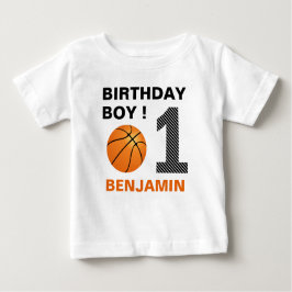 Camiseta De Bebé Fiesta de Baloncesto de Cumpleaños 1
