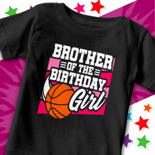 Camiseta De Bebé Fiesta de Baloncesto para Niños Hermano de la Cump