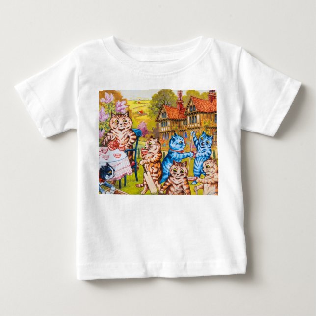 Camiseta De Bebé Fiesta de Cat Garden (Anverso)