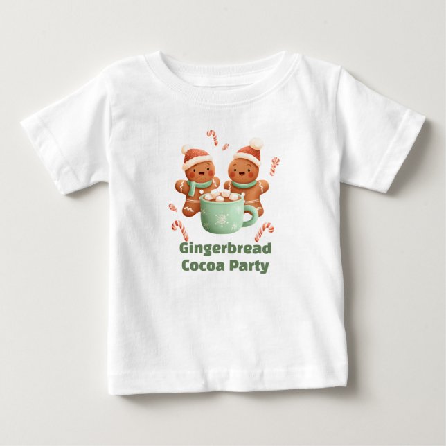 Camiseta De Bebé Fiesta de Cocoa de Jengibre (Anverso)