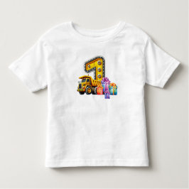 Camiseta De Bebé Fiesta de Cumpleaños 1er Construcción