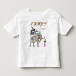 Camiseta De Bebé Fiesta de Cumpleaños Animal Safari de la Jungla Sa