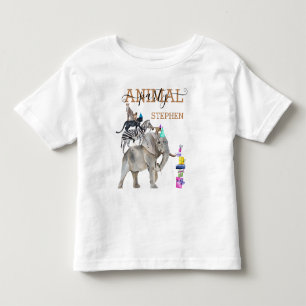 Camiseta De Bebé Fiesta de Cumpleaños Animal Safari de la Jungla Sa