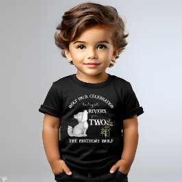 Camiseta De Bebé Fiesta de cumpleaños con temática de lobo pequeño