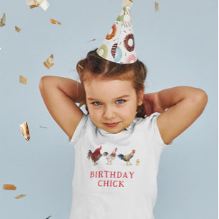 Camiseta De Bebé Fiesta de cumpleaños de animales de granja de poll