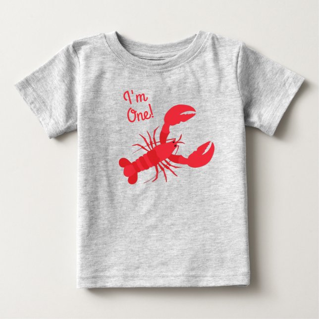 Camiseta De Bebé Fiesta de cumpleaños de Boil de langosta, niños ab (Anverso)