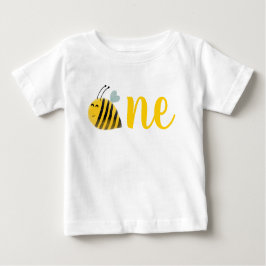 Camiseta De Bebé Fiesta de cumpleaños de Bumble Bee 1º Día de la Ab