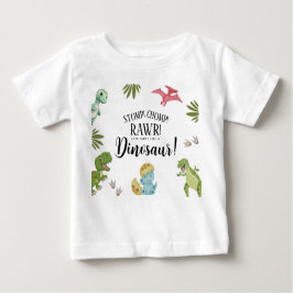 Camiseta De Bebé Fiesta de Cumpleaños de Dinosaurios