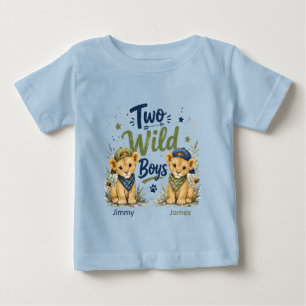 Camiseta De Bebé Fiesta de Cumpleaños de Dos Niños Salvajes