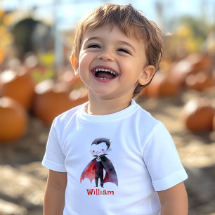Camiseta De Bebé Fiesta de cumpleaños de Halloween del adorable Drá