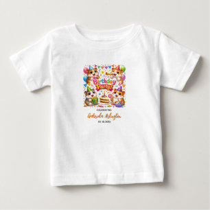 Camiseta De Bebé Fiesta de Cumpleaños de Hámster Adorable Hámster