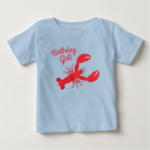 Camiseta De Bebé Fiesta de Cumpleaños de Hervido de Langosta Lindo 