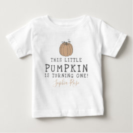 Camiseta De Bebé Fiesta de cumpleaños de la pequeña calabaza de oto