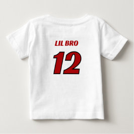 Camiseta De Bebé Fiesta de cumpleaños de Lil Bro Red Race Car Crew