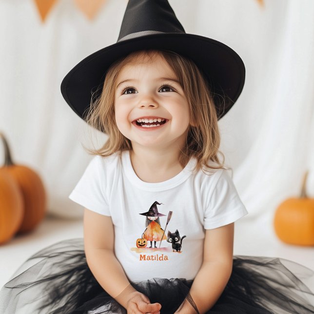 Camiseta De Bebé Fiesta de cumpleaños de Little witch Halloween (Subido por el creador)
