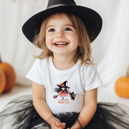 Camiseta De Bebé Fiesta de cumpleaños de Little witch Halloween