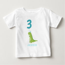Camiseta De Bebé Fiesta de cumpleaños de los dinosaurios T-Rex