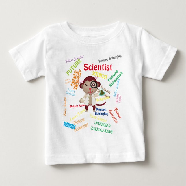 Camiseta De Bebé Fiesta de cumpleaños de monos para científicos del (Anverso)