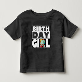 CAMISETA DE BEBÉ FIESTA DE CUMPLEAÑOS DE NIÑA PERSONALIZABLE