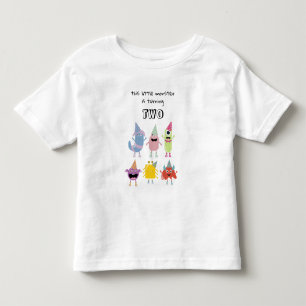 Camiseta De Bebé Fiesta de Cumpleaños de Niños con Monstruos Divert