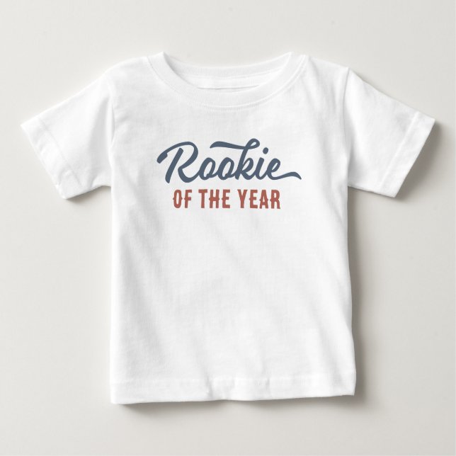Camiseta De Bebé Fiesta de cumpleaños del beisbol Rookie del año (Anverso)