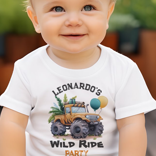 Camiseta De Bebé Fiesta de cumpleaños del Monstruo de la Jungla de  (Subido por el creador)