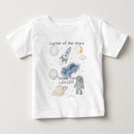 Camiseta De Bebé Fiesta de Cumpleaños en el Espacio Cósmico | Cohet