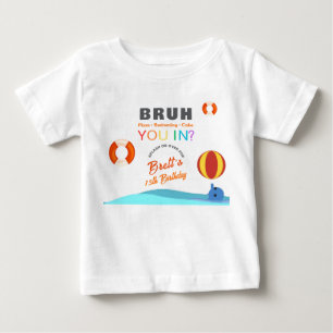 Camiseta De Bebé Fiesta de Cumpleaños en la Piscina de Hermano