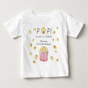 Camiseta De Bebé Fiesta de cumpleaños infantil de palomitas de agua