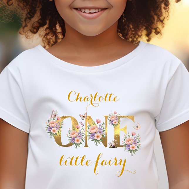 Camiseta De Bebé fiesta de cumpleaños jardín de hadas caprichoso 1e (Subido por el creador)