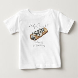 Camiseta De Bebé Fiesta de cumpleaños número 1 de Cannoli acuarela