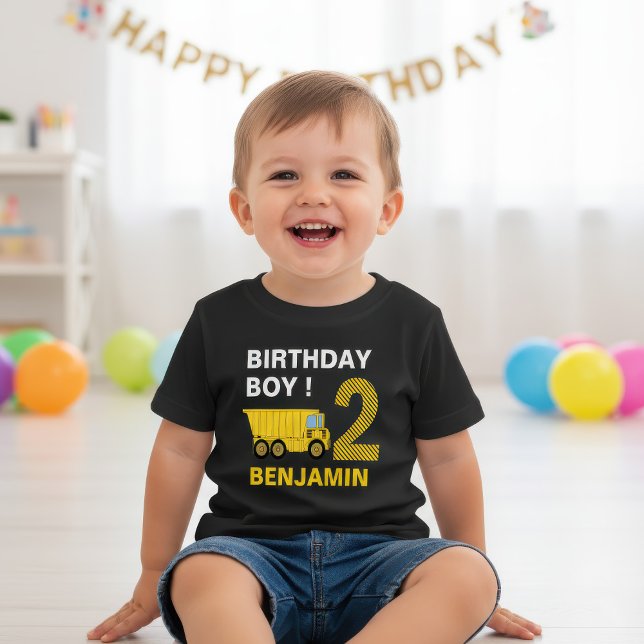 Camiseta De Bebé Fiesta de cumpleaños número 2 de construcción de c (Subido por el creador)