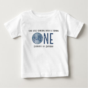Camiseta De Bebé Fiesta de cumpleaños número uno con bola de discot