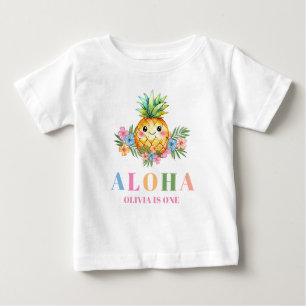 Camiseta De Bebé Fiesta de cumpleaños número uno de verano tropical