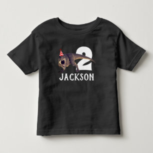 Camiseta De Bebé Fiesta de cumpleaños personalizada de T-Rex