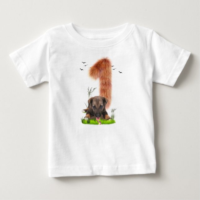 Camiseta De Bebé Fiesta de cumpleaños personalizada Niñas y niños (Anverso)