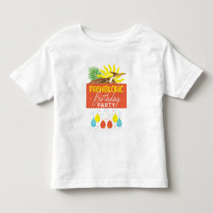 Camiseta De Bebé Fiesta de Cumpleaños Prehistórico de Pterodáctilo