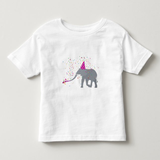 Camiseta De Bebé Fiesta de elefantes - Animales que tienen un Fiest (Anverso)