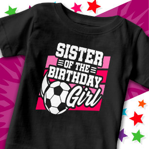 Camiseta De Bebé Fiesta de fútbol infantil hermana Chica de cumplea