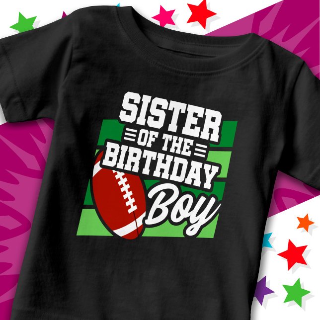 Camiseta De Bebé Fiesta de Fútbol para Niños Hermana del Cumpleañer (Subido por el creador)