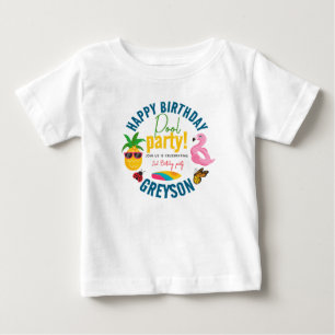Camiseta De Bebé Fiesta de grupo Moderna fiesta de cumpleaños tem