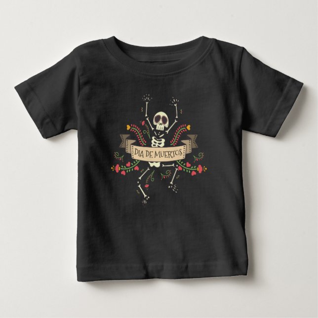Camiseta De Bebé Fiesta de Halloween del Día de los Muertos | Camis (Anverso)